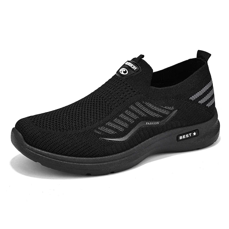 Men Casual Shoes Breathable Sneakers Mens Lightweight Walking Running Shoes Slip on Loafers for Couple Zapatillas Hombre Size 44