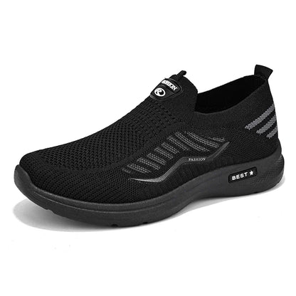 Men Casual Shoes Breathable Sneakers Mens Lightweight Walking Running Shoes Slip on Loafers for Couple Zapatillas Hombre Size 44