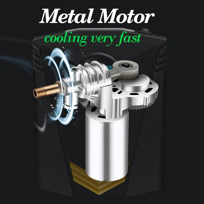 Digital Tire Inflator DC 12 Volt Car Portable Air Compressor Pump 150 PSI Car Air Compressor for Auto Car Motorcycles Bicycles