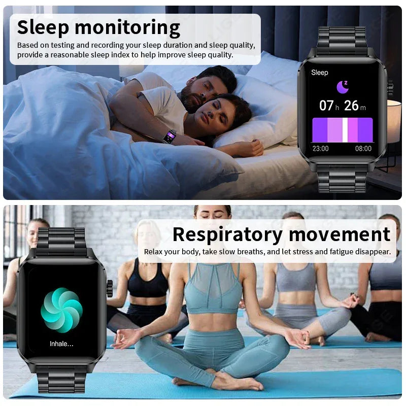 LIGE Smart Watch Sport Fitness Sleep Monitor Fashion Luxury Women's Watch Bluetooth Call Message Clearance Sale Men's Smartwatch