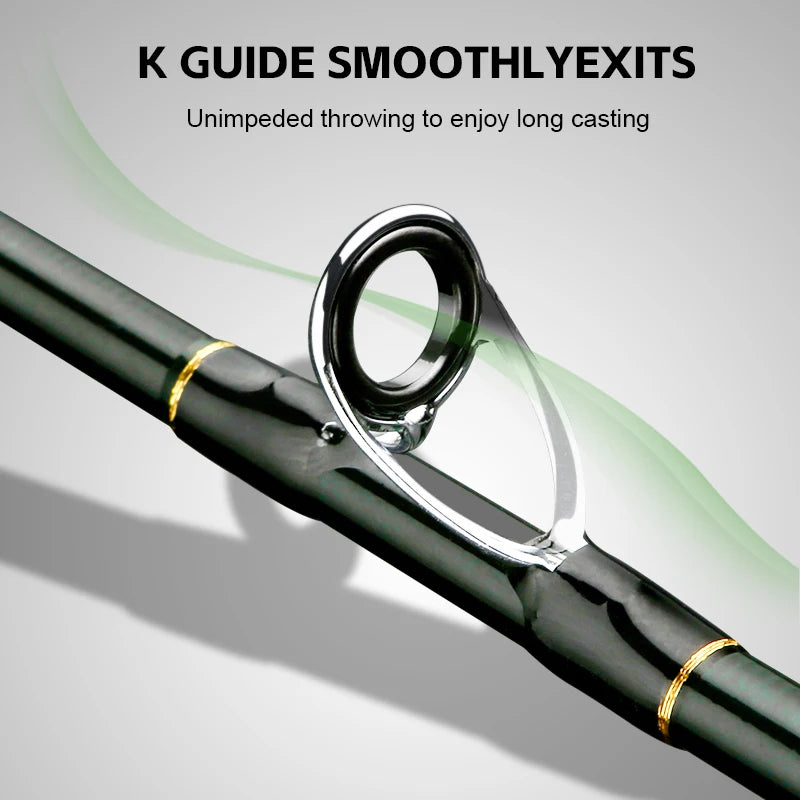 Multisection Portable Fishing Rod 1.8m/2.1m/2.4m Spinning Baitcasting Travel Rod Light Weight Carbon Fiber Rod for Fishing