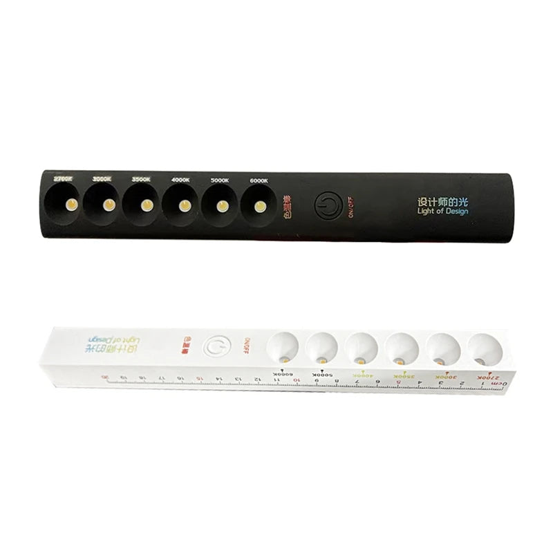 6 Modes Color Temperature Lamp Ick Rechargeable 2700KK6000K Photography Light Wand Lighting Motion Sensor Light Tester Tool A