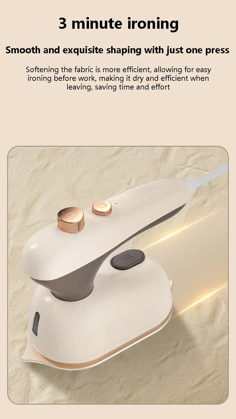 Mini Electric Iron Household Handheld Steam Iron Foldable Wet Dry Ironing Machine Portable Travel Fast Heating Handheld Iron