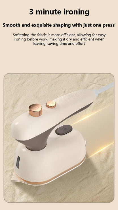 Mini Electric Iron Household Handheld Steam Iron Foldable Wet Dry Ironing Machine Portable Travel Fast Heating Handheld Iron