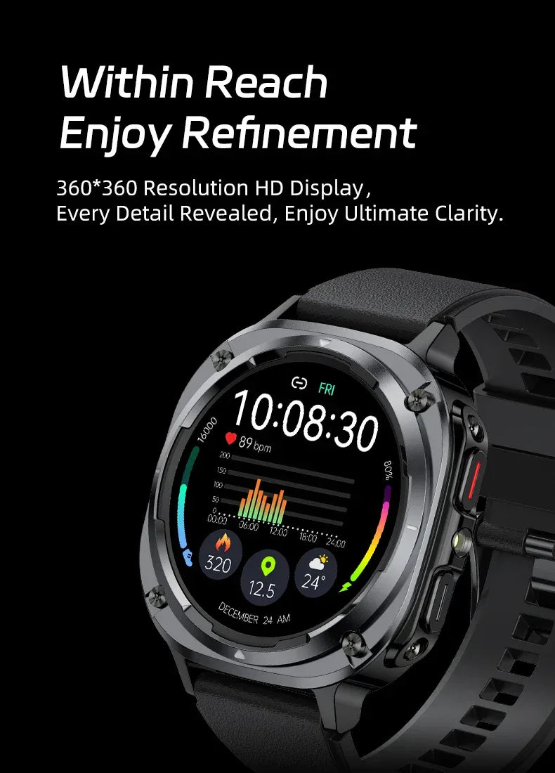 BWSMRIG New Men Smart Watch IP68 Waterproof Bluetooth call  Heart Rate Sleep Monitoring Sport Fitness Smartwatch for Android IOS