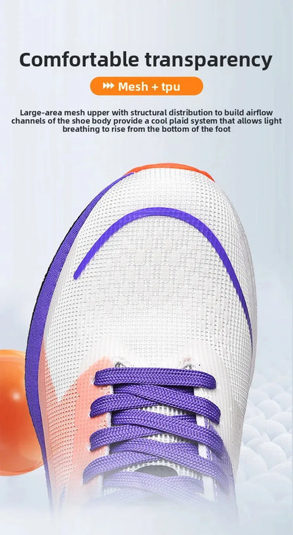 Casual Running Shoes Breathable Mesh Upgraded Version Unisex Marathon Sports Sneakers Trendy All Seasons Lightweight