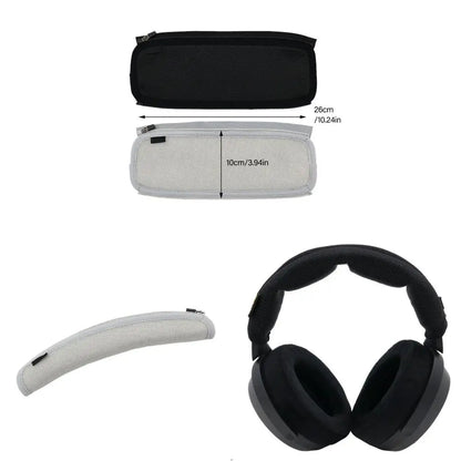 Ergonomic Headband Cushion Sleeve Replacement for HD490 Professional Headphone Stretchable Fabric Pressure Relief