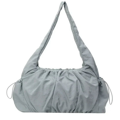Nylon Cloth Bag Women Tote Bag Large Capacity Summer 2025 New Fashionable women's pleated Outdoor Travel bag Shoulder Bag