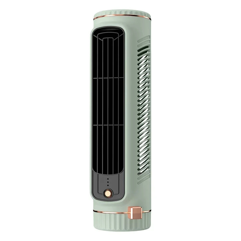 Desk Tower Fan USB Rechargeable 3 Speeds Summer Ventilation Fan Vertical Horizontal Electric Fan Household Air Conditioning Fan