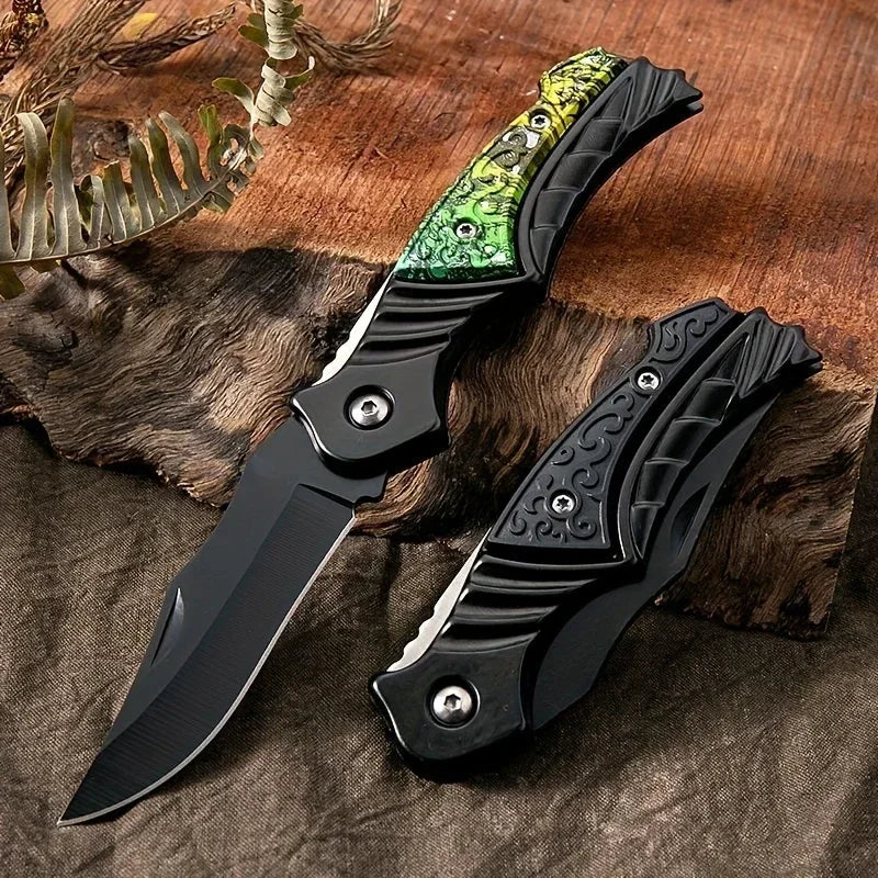 New Portable Outdoor Folding Fruit Knife for Kitchen Supplies, Sharp Survival Knife, Suitable for Camping and Hiking
