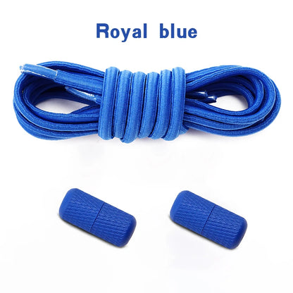 17 colors Round Elastic Laces without ties Metal Buckle Shoelace Sneakers Quick shoelaces Shoe Accessories 1Pair/2Pair