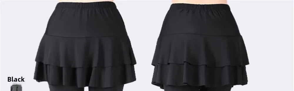 Qui Dry Dance Pants Women's High Waist Long Trousers Skirt Sports Fitn Square Dance orm Breathable Comfortable Fabric