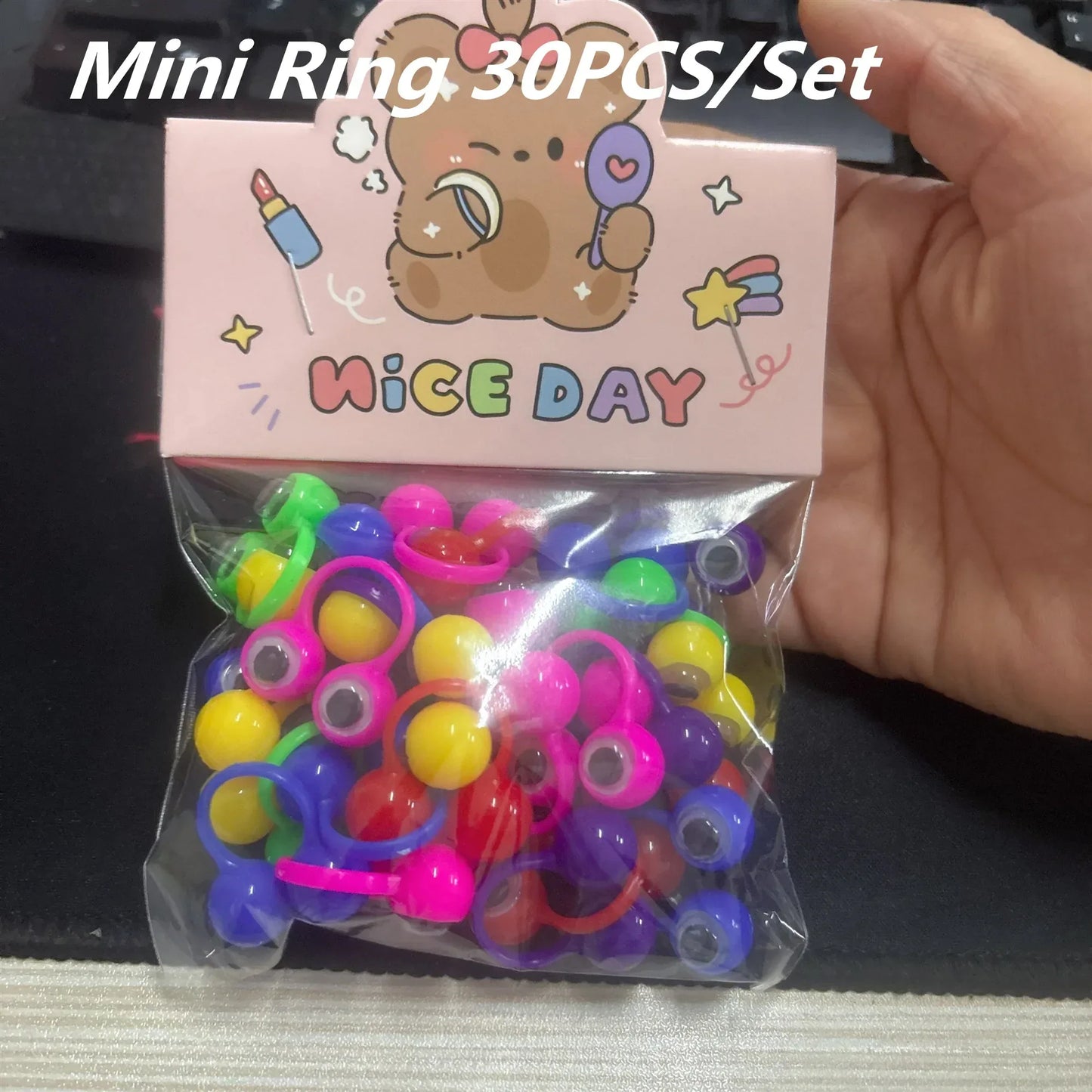 5/10/20Pcs Active Eye Ring Children Parent-child Props Cool Practical Jokes Finger Toys personality Event Giveaway Gags Gifts