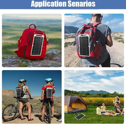 Solar Panel 30W USB Type-C Waterproof Outdoor Hiking Camping Portable Battery Mobile Phone Charging Bank Charging Panel 5V