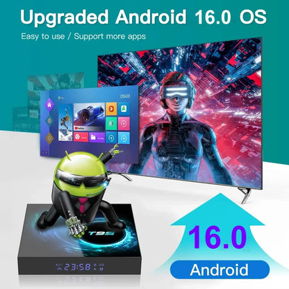 2026 New Android TV Box T95 Allwinner H616 Android 16 8GB+256GB  Dual Wifi BT5.4 Ultra HD Smart Home Theater TV Box Media Player