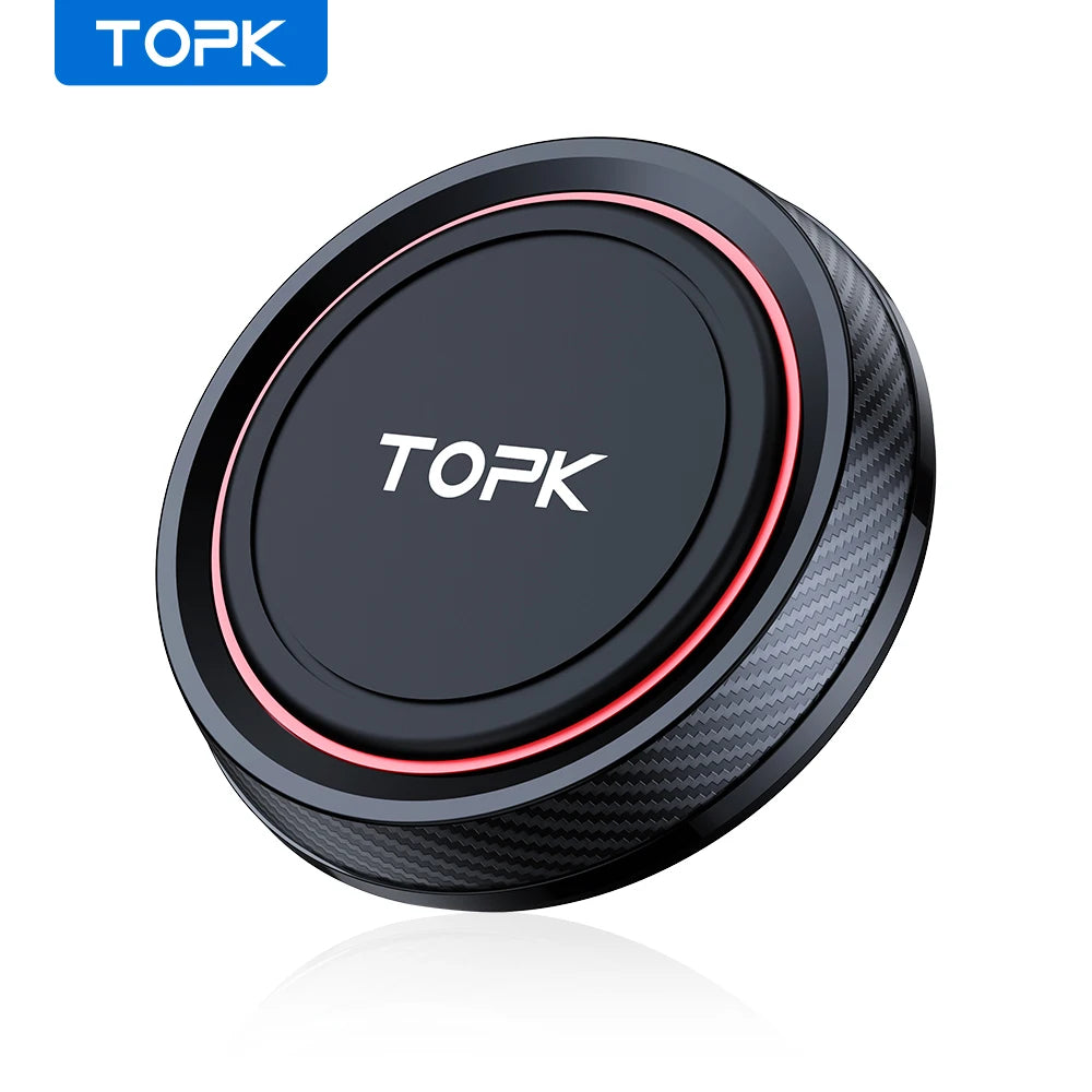 TOPK MagneticCarPhoneHolder Mount - Enhanced Version Strong Magnet 360° RotationHigh/LowTempResistant with Improved Adhesion