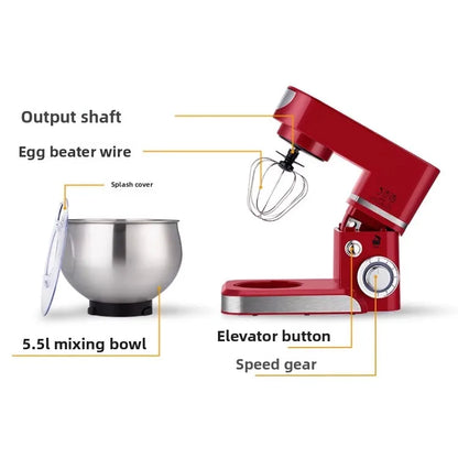 110V/220V Dragon Stand Mixer Small Household Multi-function Dough Kneader Cream Whisker Automatic LAB