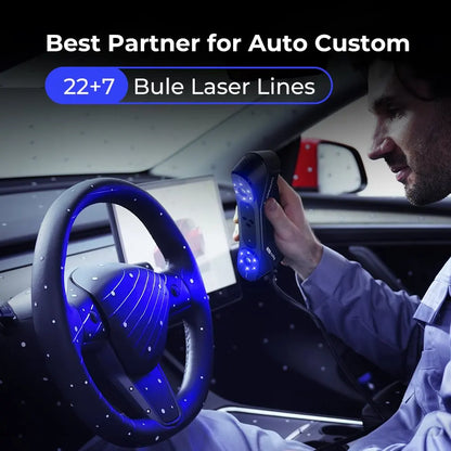 Creality Raptor Pro 3D Scanner 22+7 Blue Laser Line / NIR Light 0.02mm Accuracy 60FPS Anti-Shake Tracking 24Bit Color Scanning