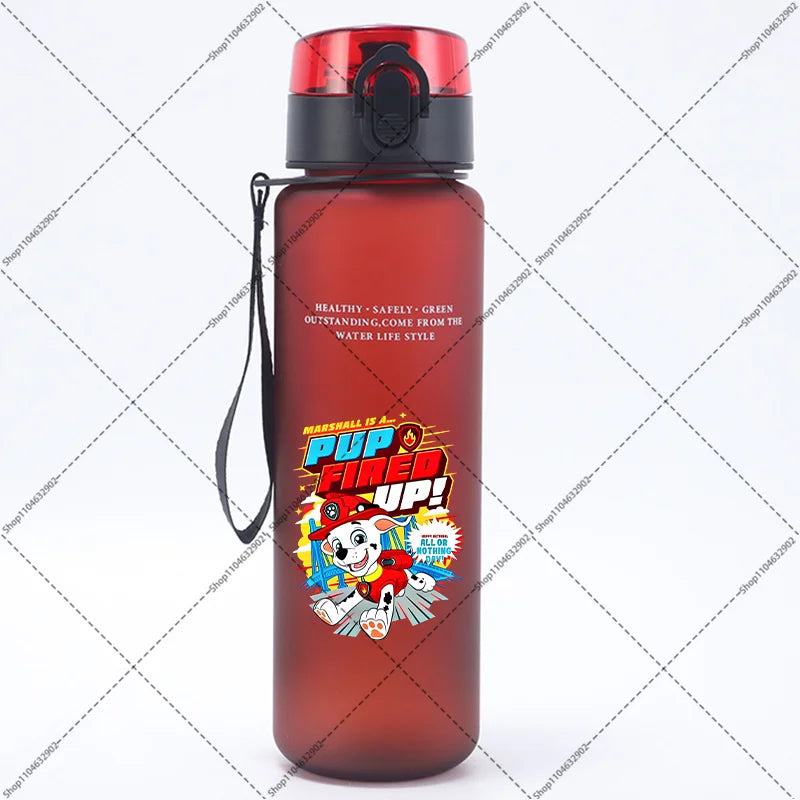 Paw Patrol 650ML Water Bottles Cartoon Anime Pattern Printed Sports Bottle Women Men Outdoor Fashion Cup Birthday Party Gifts