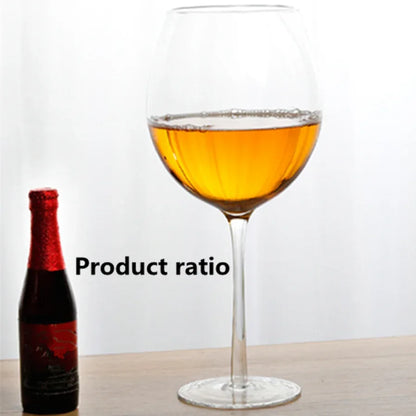 Extra Large 3000ML 106 Oz Giant Wine Glass And Beer Mug Combo for Whiskey Parties Birthdays Weddings - Liquor Glass