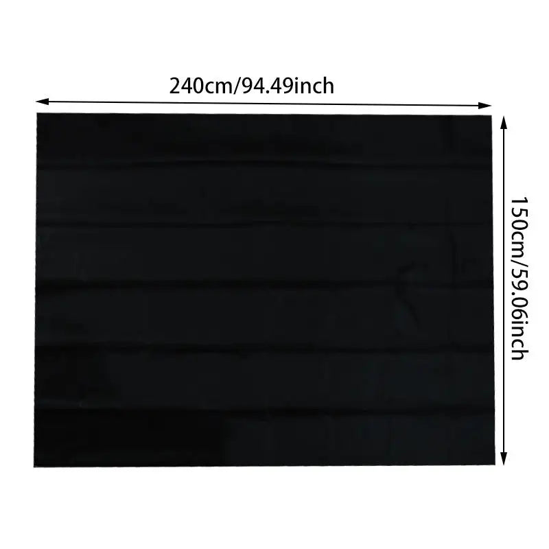 Blackout Curtain Self-adhesive Cooling Window Shades With Silver Coate For Living Room Bedroom Home Window Film Cloth