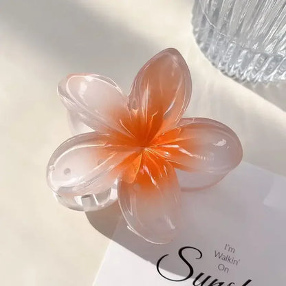 New Flower Shape Hair Claw Clips for Women Girls Barrette Crab Claw Clip Ponytail Hairpins Bath Beach Headwear Hair Accessories