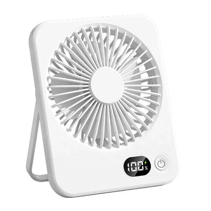 2025 New Small Fan Handy Charging Long Life Ultra-thin Desktop Fan Large Wind Super Quiet Folding Handheld Table Fan
