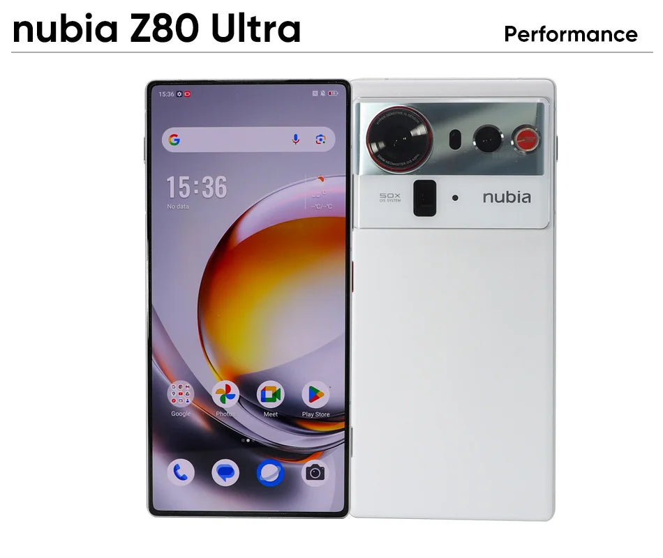 nubia Z80 Ultra 5g Smartphone Global Version Snapdragon 8 Elite Gen 5 6.85'' 144Hz OLED Display 7200mAh 80W Fast Charging 64Mp