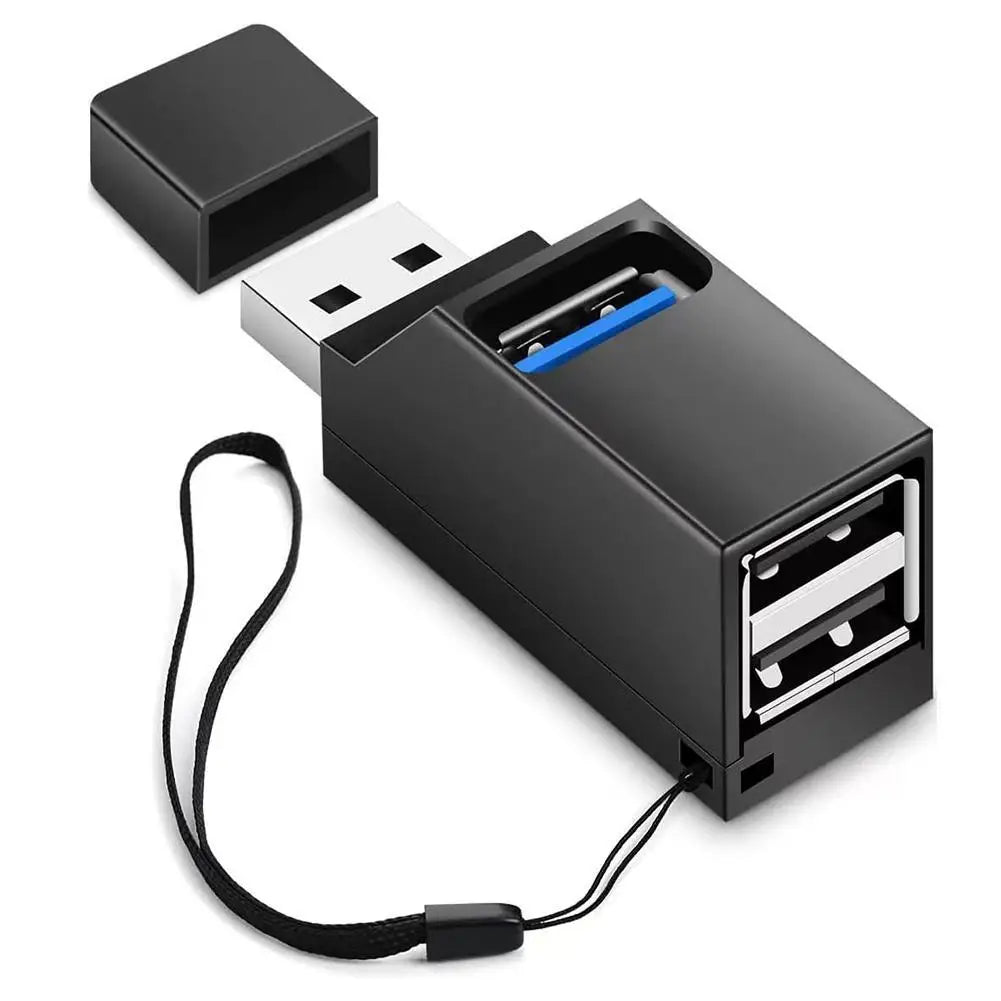 3 Ports USB One In Three Port Extender USB 3.0 Inline High Speed Transfer Data Splitter HUB Laptop Expansion