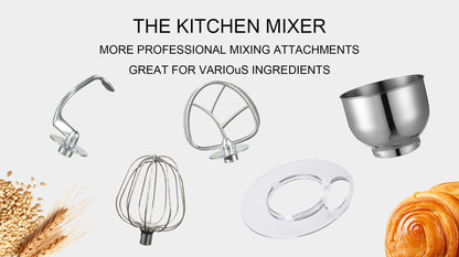 12L Stand Mixer Kitchen Aid Food Blender Cream Whisk Cake Dough Mixers With Bowl Stainless Steel Chef Machine Charm Sonifer