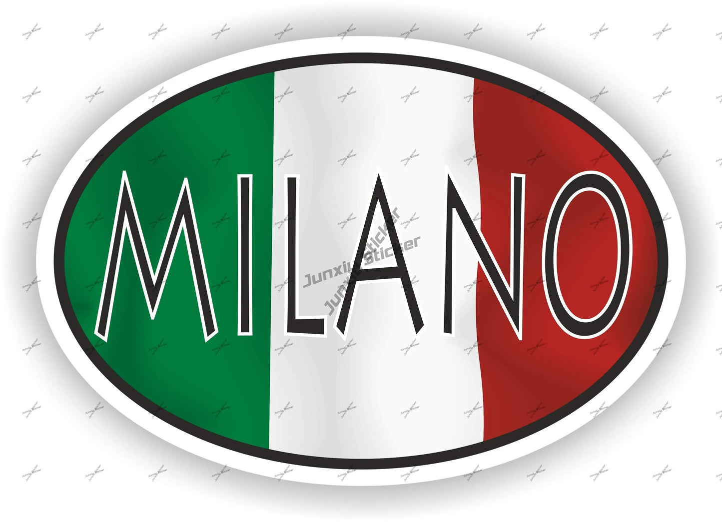 Lombardia Marche Molise Italy Flag Emblem Vinyl Sticker Decoration Naples Napoli Modena Messina Milan Italia Round Seal Flag