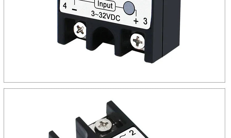 LCTC 1PCS SSR Solid State Relay DC To AC AC To AC DC To DC 10A 25A 40A 50A 60A 80A 100A Non-contact Relay 3-32VDC
