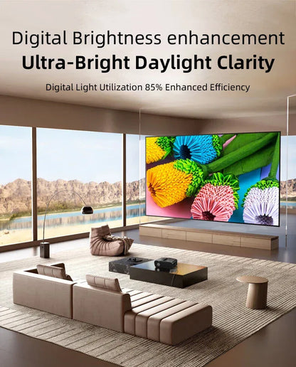 Smart 2K 4K Full HD 1080P Portable Projector Auto Focus Android WiFi Home Cinema Outdoor Game Video Beam Karaoke Projector