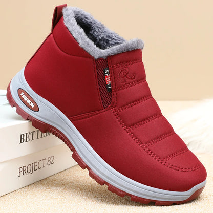 Winter New Women's Warm Cotton Boots Fleece-lined Thickened Waterproof Non-slip Women's Cotton Shoes Snow Boots