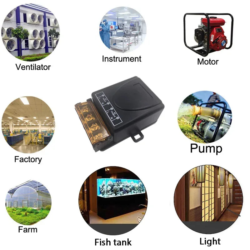 RF Wireless Remote Control Switch 433Mhz AC 110V 120V 240V 220V 30A Relay for Light Lamp Water Pump Door Access System