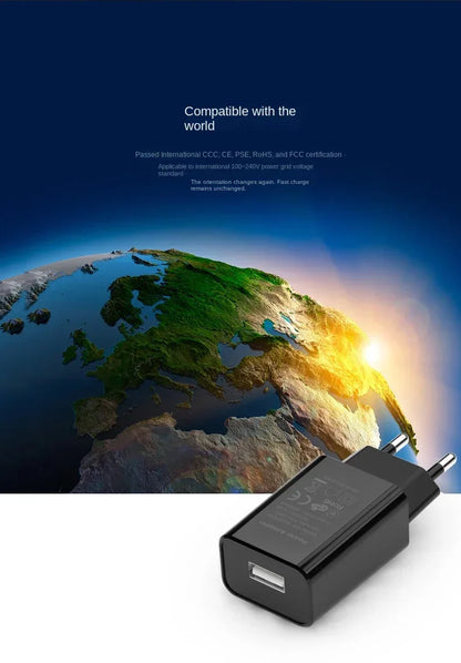 5V 2A EU Plug Adapter USB Wall Charger for Samsung iphone Xiaomi Mobile Phone Charger for ipad Universal Travel AC Power Charger