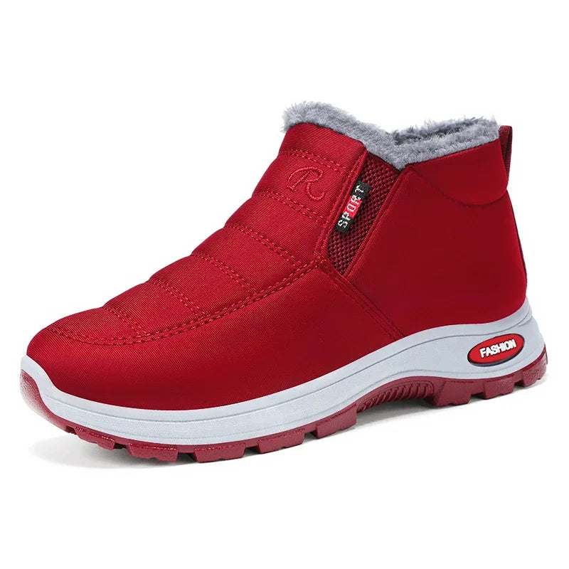 Winter New Women's Warm Cotton Boots Fleece-lined Thickened Waterproof Non-slip Women's Cotton Shoes Snow Boots