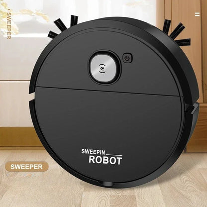 2026 3-in-1 Strong Suction Smart Sweeping Robot Rechargeable Washable Mop For Pet Hair Hard Floor Kitchen Room Sweeping Robot