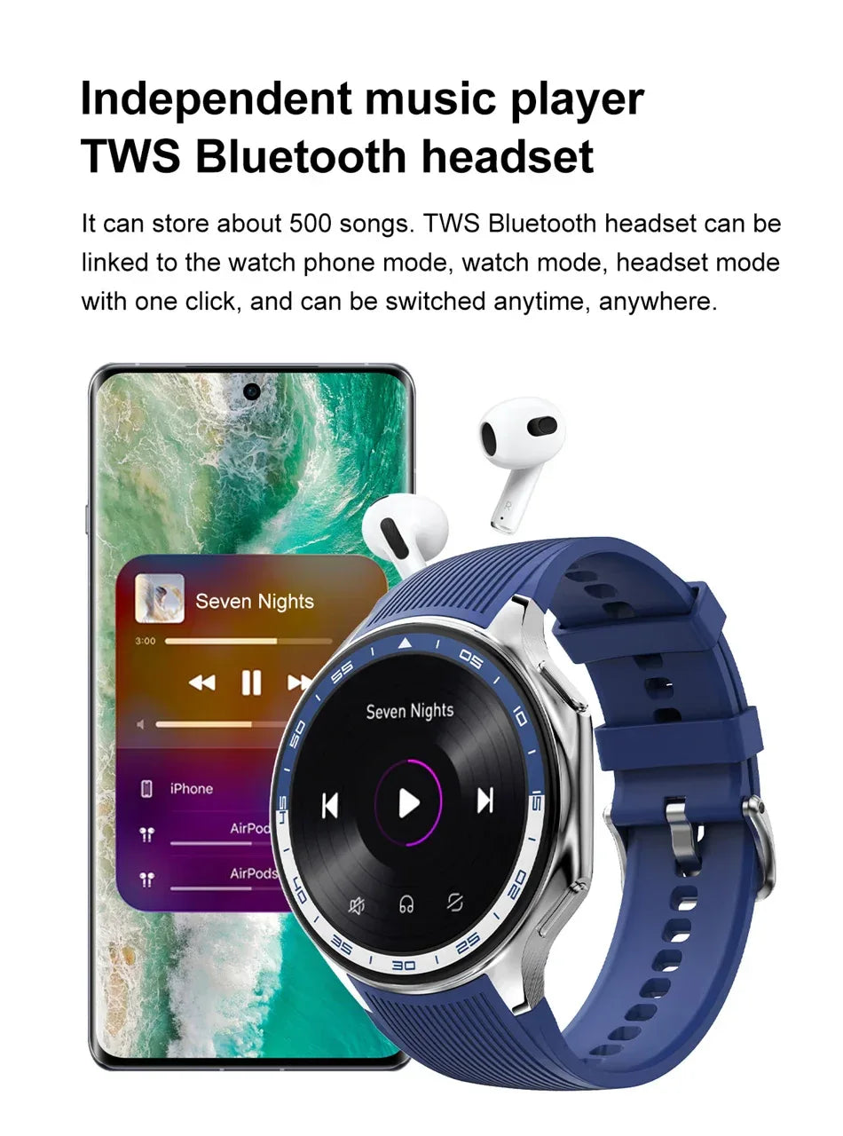 DT Watch X 4G Memory For OPPO Smart Watch Music Video Bluetooth Call IP68 Waterproof AMOLED Smartwatch For TWS Earphones 2026New
