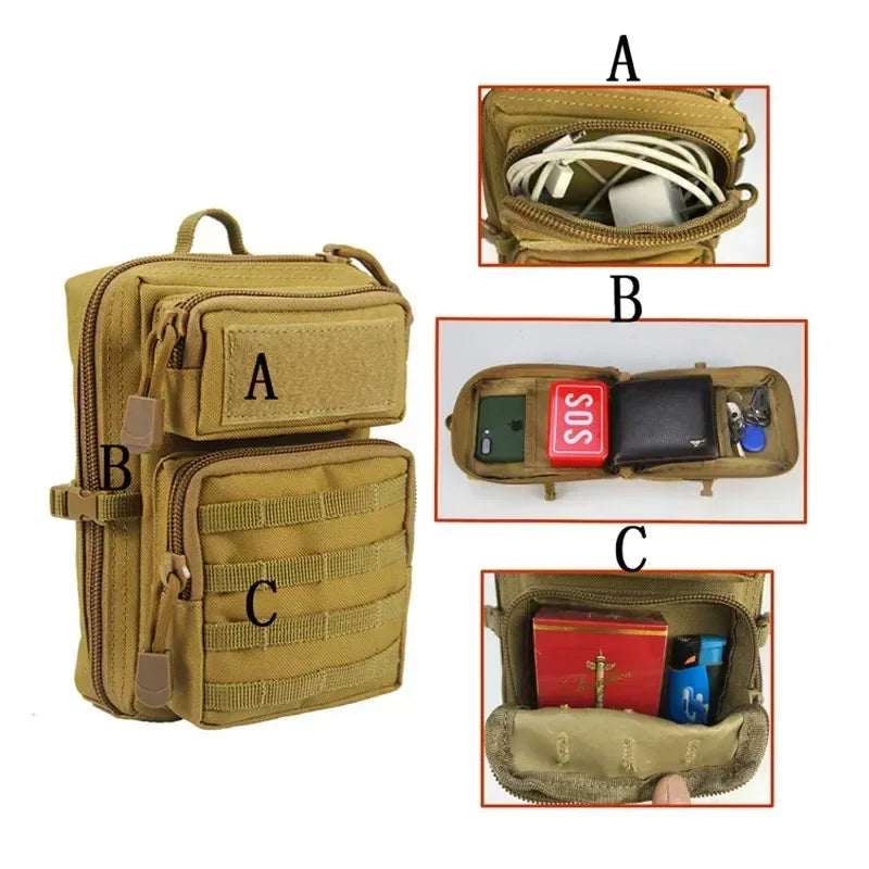 Multifunction Pouch Holster Molle Hip Waist Bag Wallet Purse Phone Case Camping Hiking Bags Hunting Pack