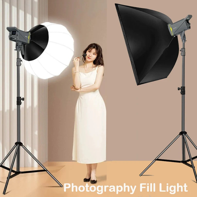 Sun Lamp Portable LED Photography Fill Light 200W Studio Video Light 95+ 2700K-6500K 220V Dimmable Bowens Mount Continuous Light