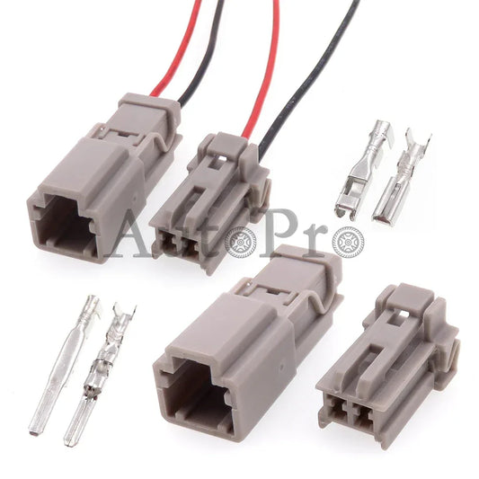 1 Set 2 Hole 6098-0240 6098-0239 AC Assembly Auto Wiring Harness Plastic Housing Unsealed Socket Car Trunk Lock Plug For Honda