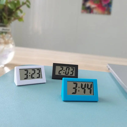 Creative Small Mini Triangle Clock ABS Mute Desk Digital Clock Electronic Simple Home