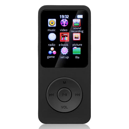 MP3 MP4 Player Bluetooth-Compatible5.0 Sports MP3 Player 1.8in Color Screen Music Stereo Player Gift for Kid