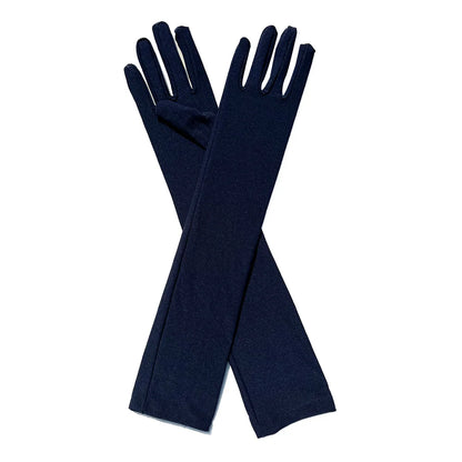 Ladies Mittens Milk Silk Stretch Ladies Gloves Festival Party Group Show Bar Dance Dress Up Gloves 45Cm Long Gloves C013