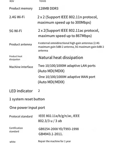 Xiaomi Router 4A Gigabit Edition 1000M 100M 5GHz 2.4GHz WiFi ROM 16MB DDR3 64MB 128MB High Gain 4 Antennas Remote Mi APP Control