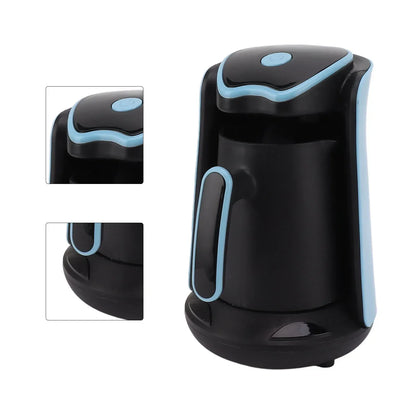 500ml Coffee Pot Stainless Steel Electric Thermal Coffee Maker for Office Blue