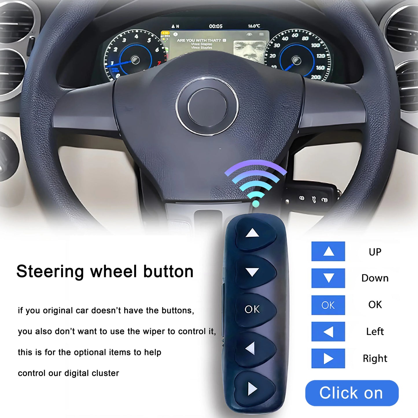 12.3'' LCD Digital Instrument Cluster for Volkswagen Maiden B6 B7 CC 2007 8 9 10 11 Years Ntg4.5 Car Radio Dashboard Cockpit