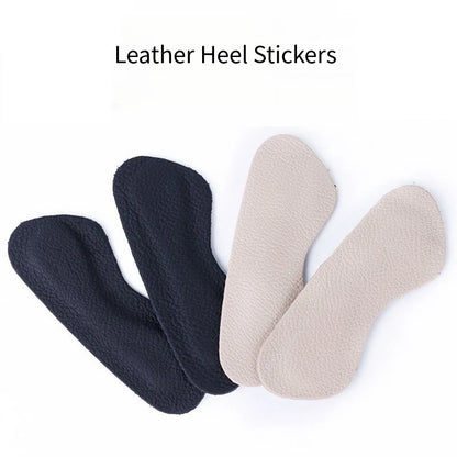 Cowhide Heel Protectors Stickers Sneakers Heels Feet Pads Genuine Leather Non Slip Shoe Pads Foot Pain Relievers Shoes Inserts