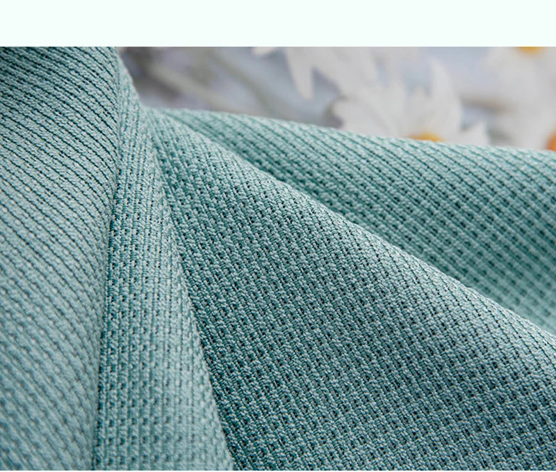 Modern Simple Balcony Drapes Light Luxury Bedroom Thick Blackout Curtain Large Area Bay Window Curtains Home Living Room Drape